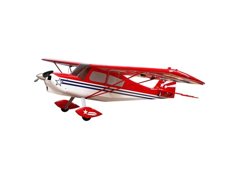 OMPHobby Motorflugzeug Super Decathlon V2 1400 mm Rot, ARF Weitgehend vormontiertes 55