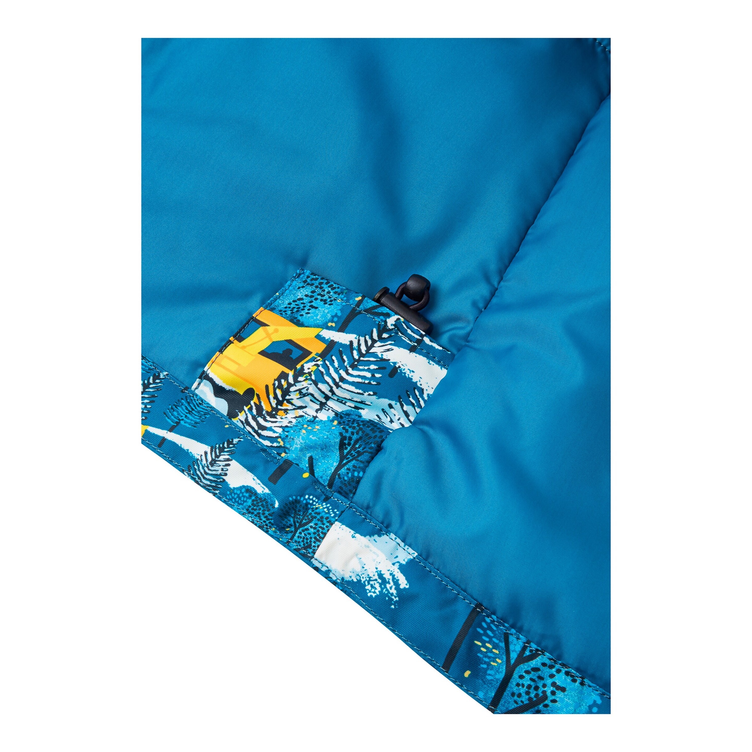 Reima Winterjacke mit Kapuze Wald blau/gelb