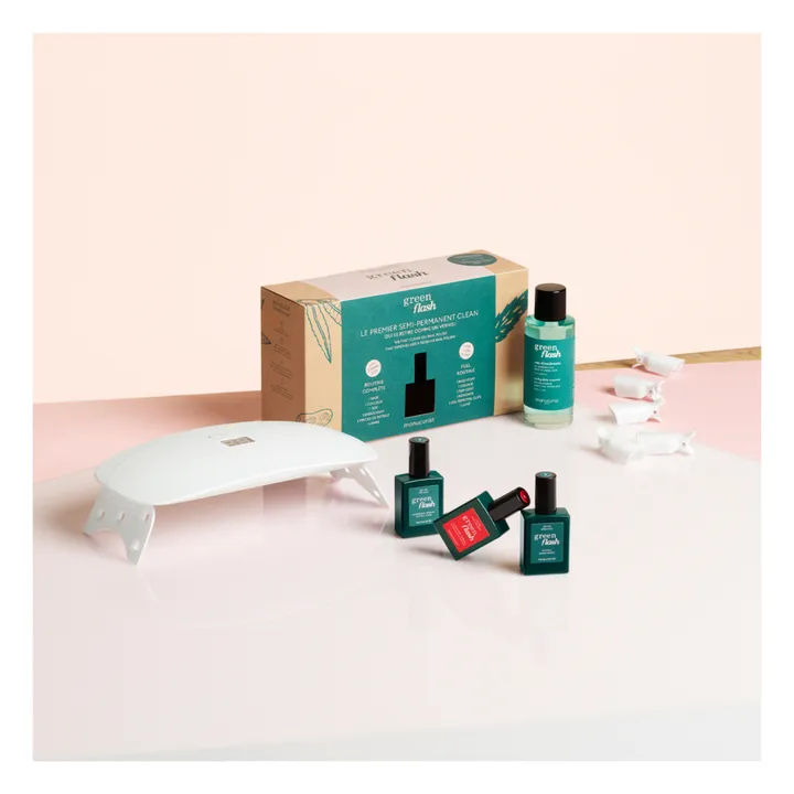 Manucurist Coffret routine semi-permanent Green Flash - 15 ml | Poppy Red