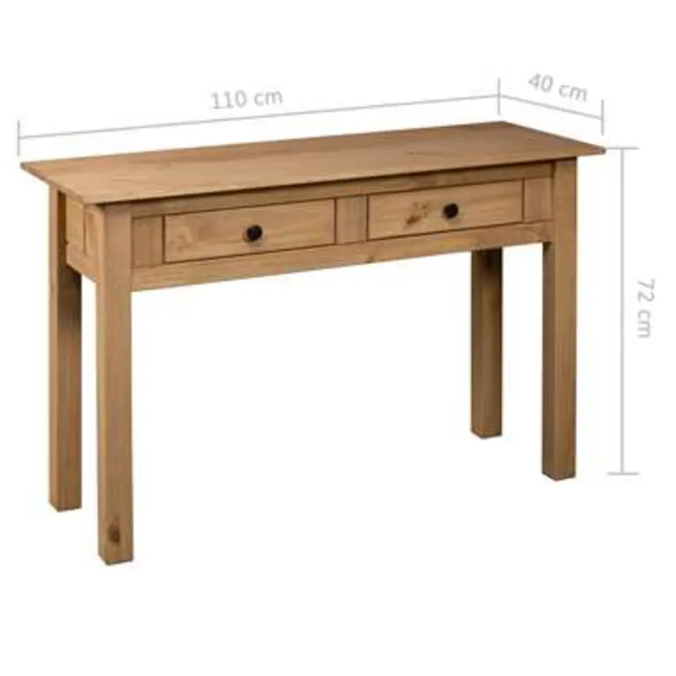 vidaXL - Wandtafel - Bruin - Grenenhout
