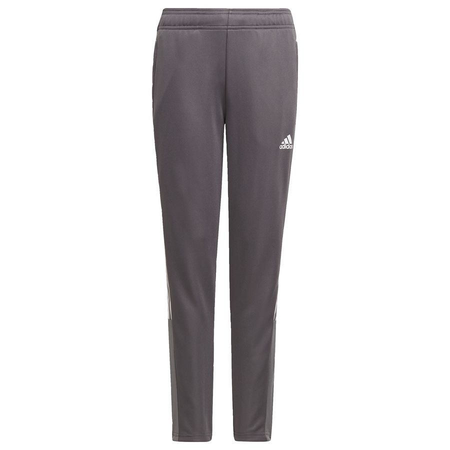 adidas Tiro Bas de Survêtement - Gris/Blanc Enfant