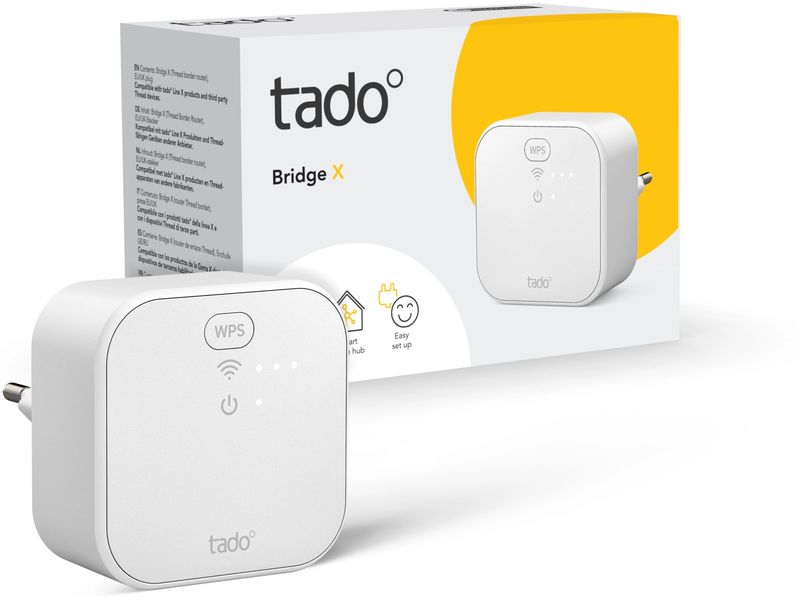 tado° Zentrale Bridge X Kommunikationsbrücke für tado° X Smart Thermostate und Matter-fähige Geräte