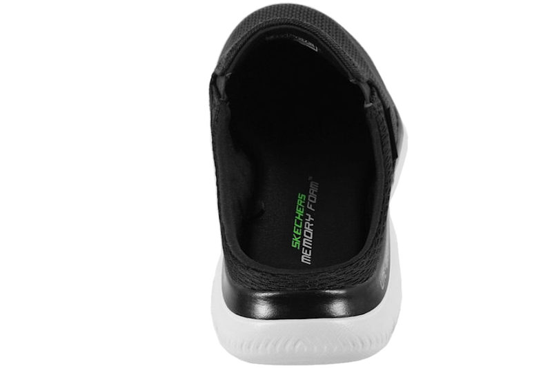 SKECHERS SUMMITS VINDICATOR SLIPPERS I SORT TEKSTIL