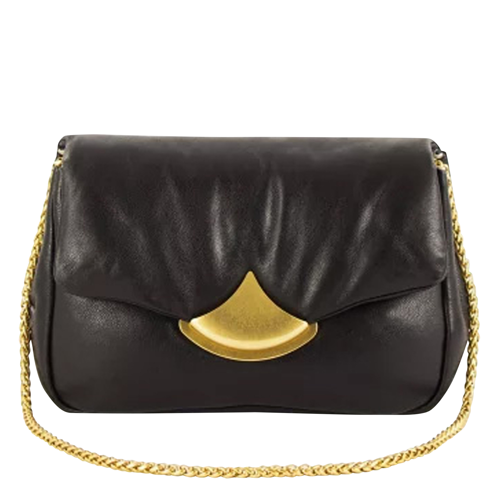 DIVILUZ PUFFY - Sac bandoulière en cuir | Noir