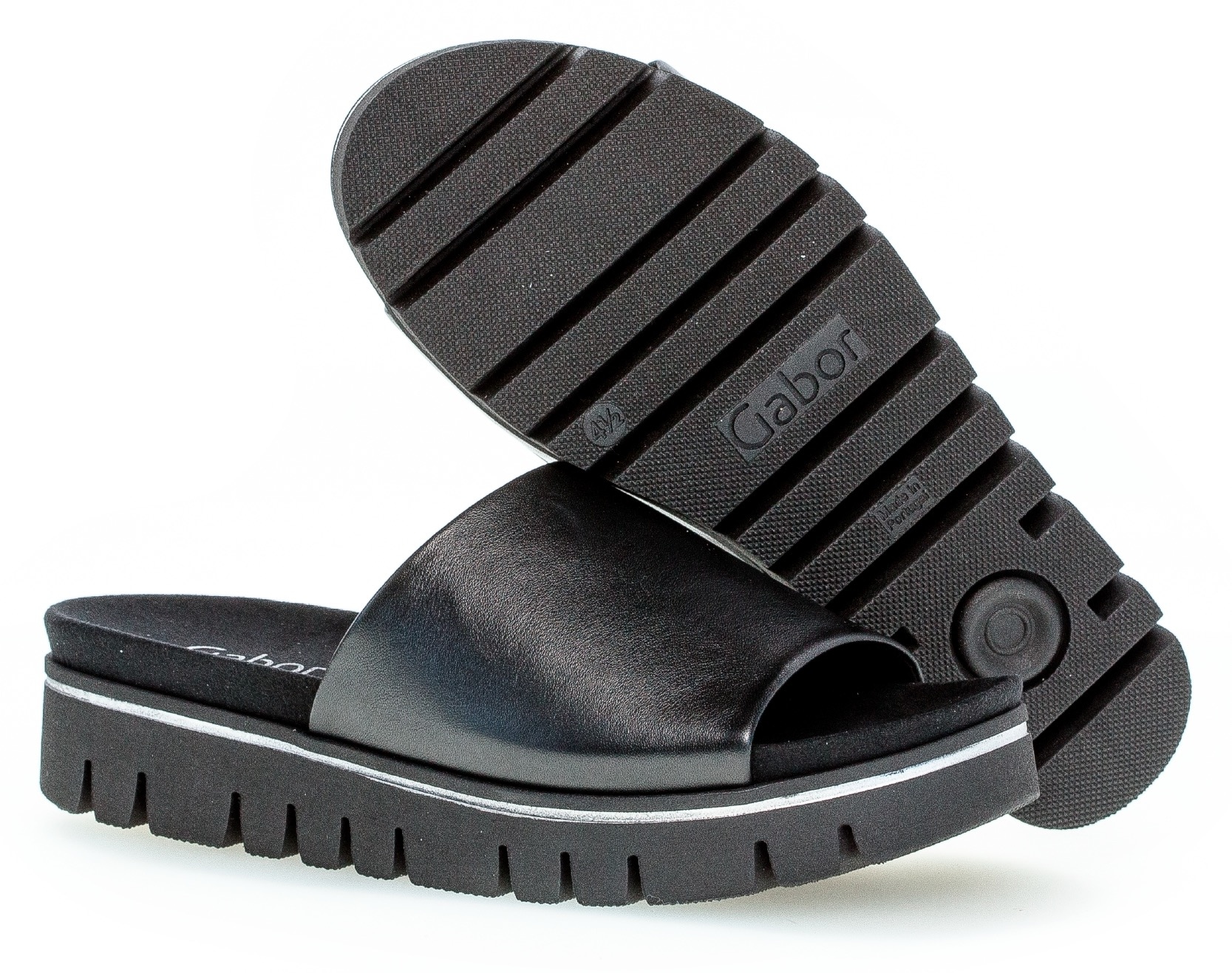 Gabor Pantolette  , Plateau, Sommerschuh, Schlappen in Komfortschuhweite G (=weit)