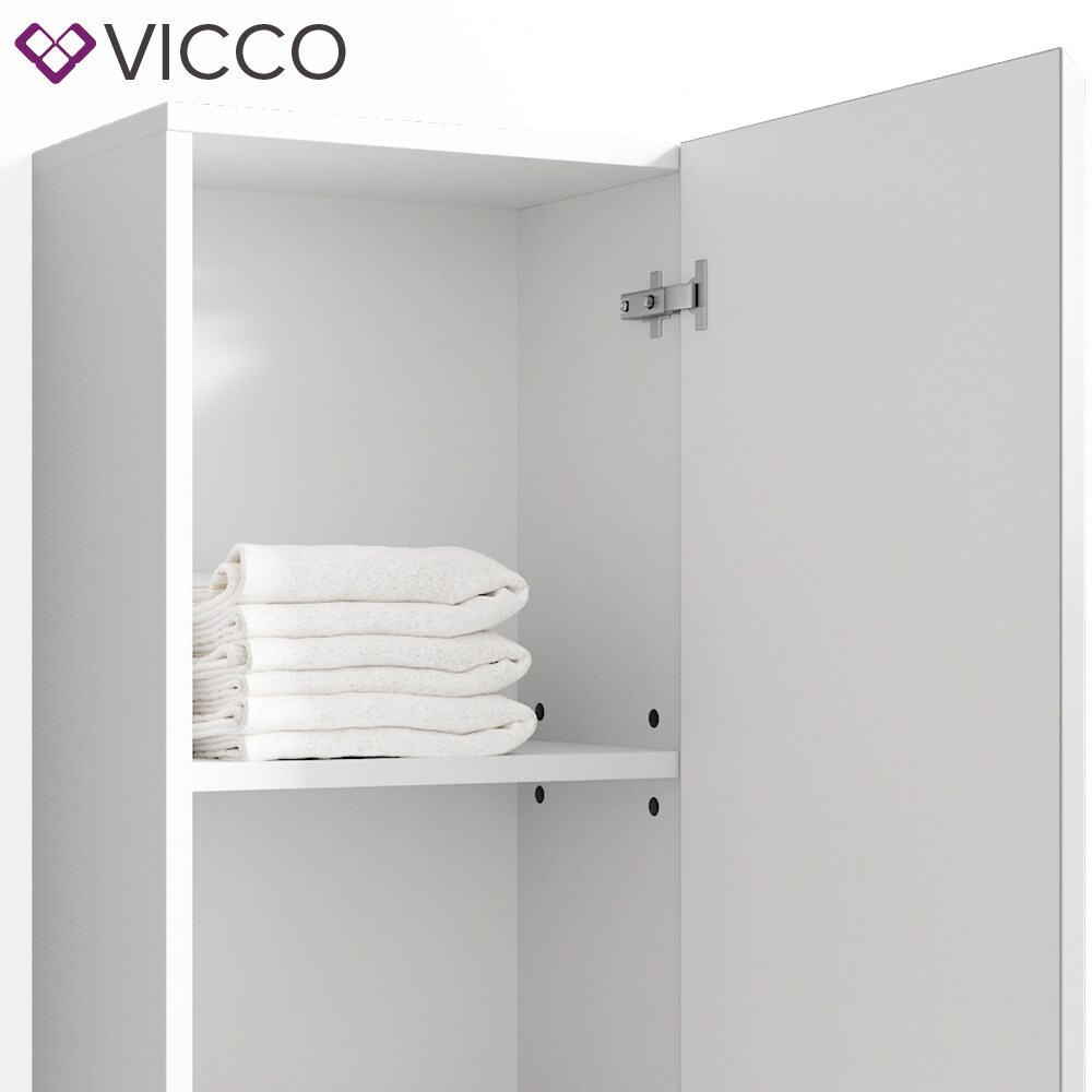 VICCO Bad Hängeschrank FREDDY weiß hochglanz Wandschrank Badschrank