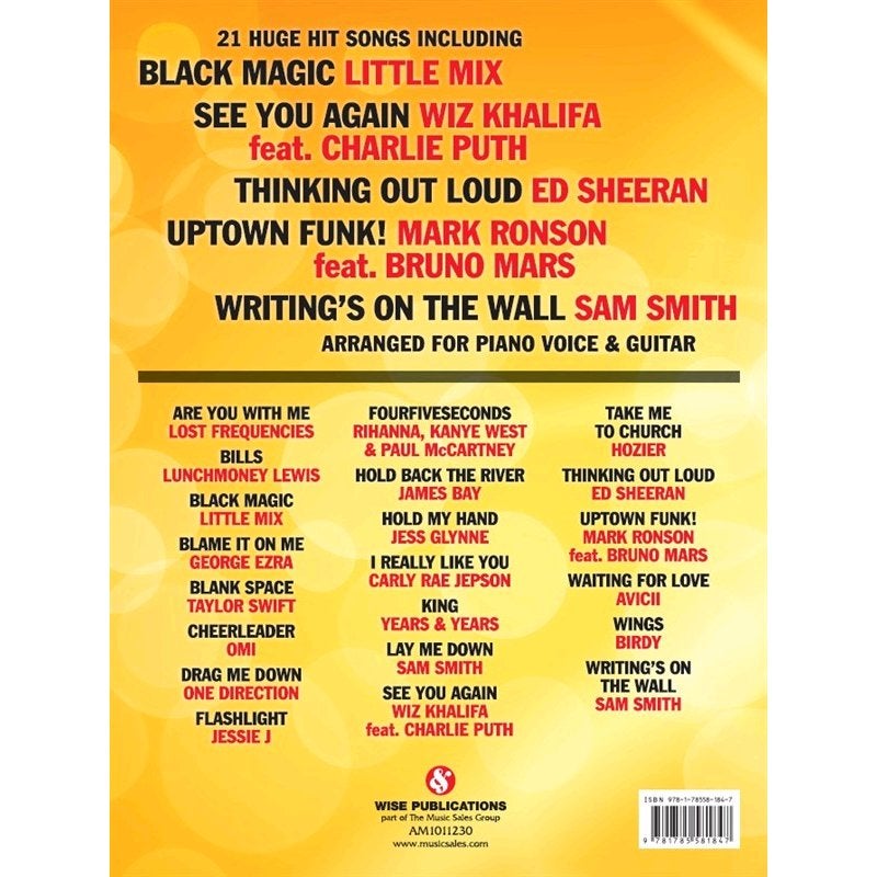 Wise Publications - Hits Of The Year 2015 (PVG)