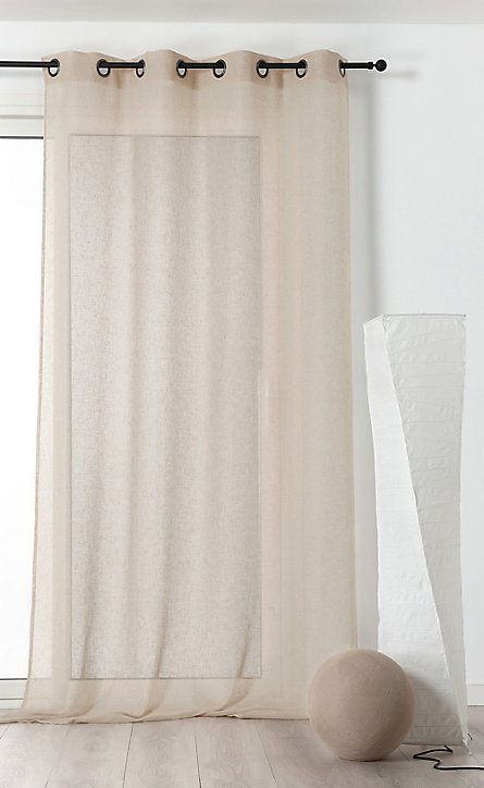 Rideau occultant polyester Micao L.280 x l.145 cm beige