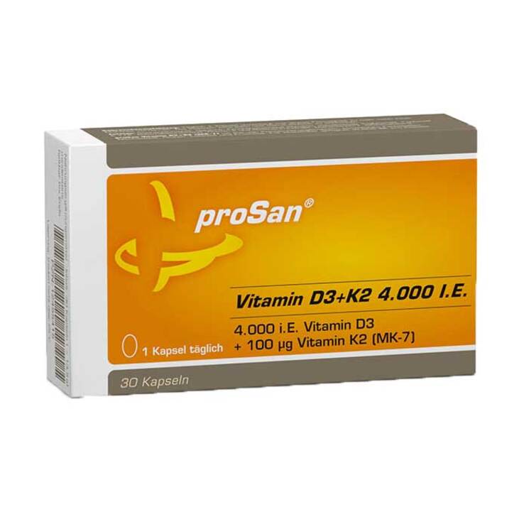 Prosan Vitamin D3 + K2 4.000 I.E. Kapseln, 30 St