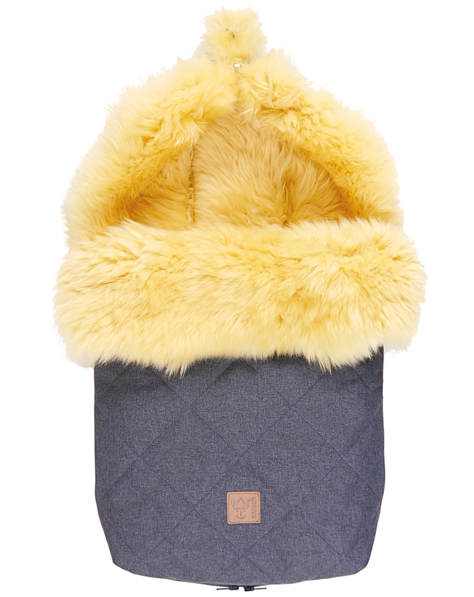 Lammfellfußsack NELLY (88x46) in blau