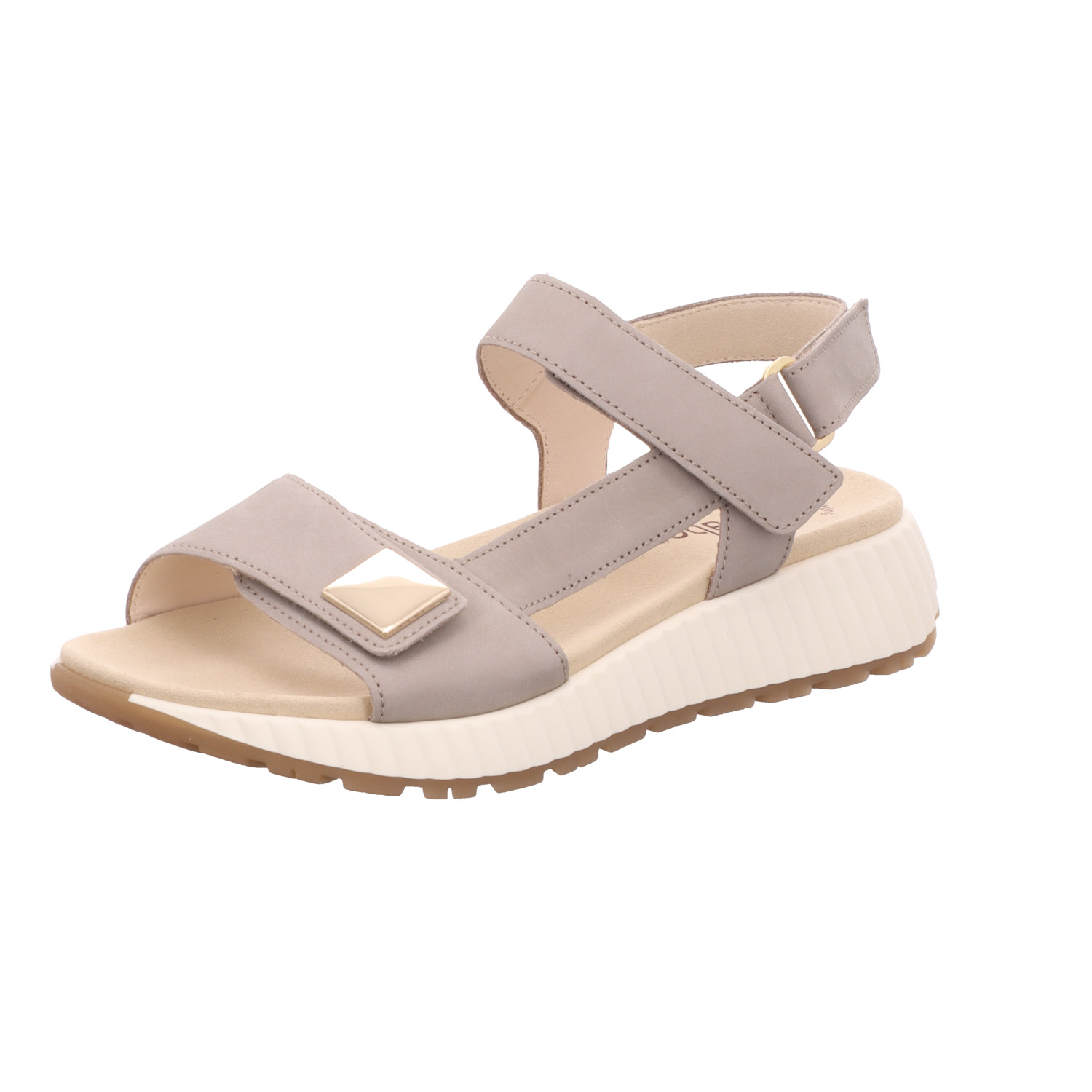 Gabor Fashion Damen-Sandalette Beige-Grau