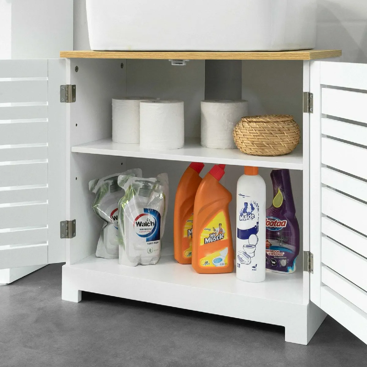 SoBuy BZR40-W Meuble sous-lavabo