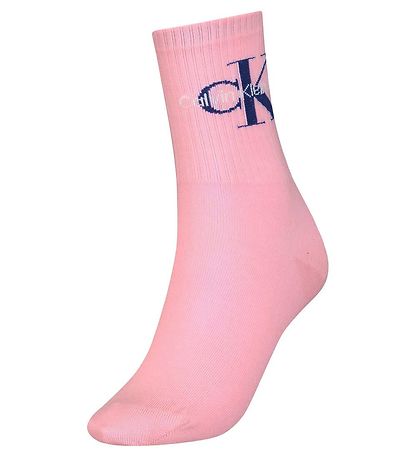 Calvin Klein Socken - Rib - Pink m. Logo