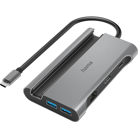 HAMA USB-C hub 7 - sort