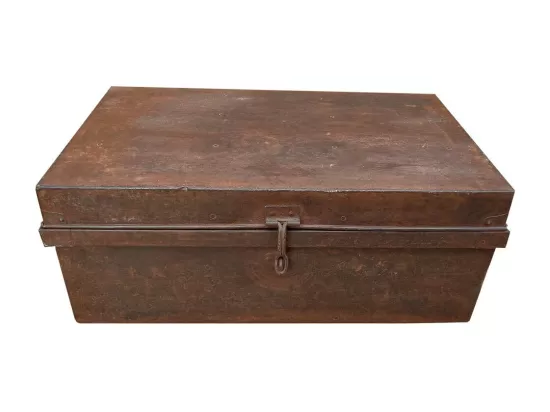 Valise en métal marron 69x42x27h
