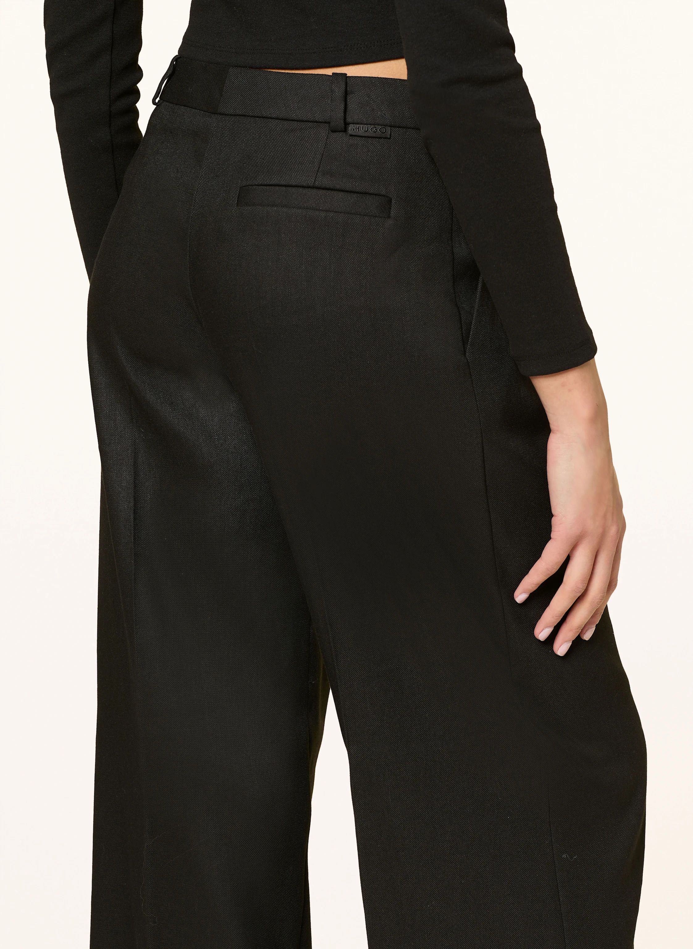 HUGO Marlenehose HALATI mit Leinen