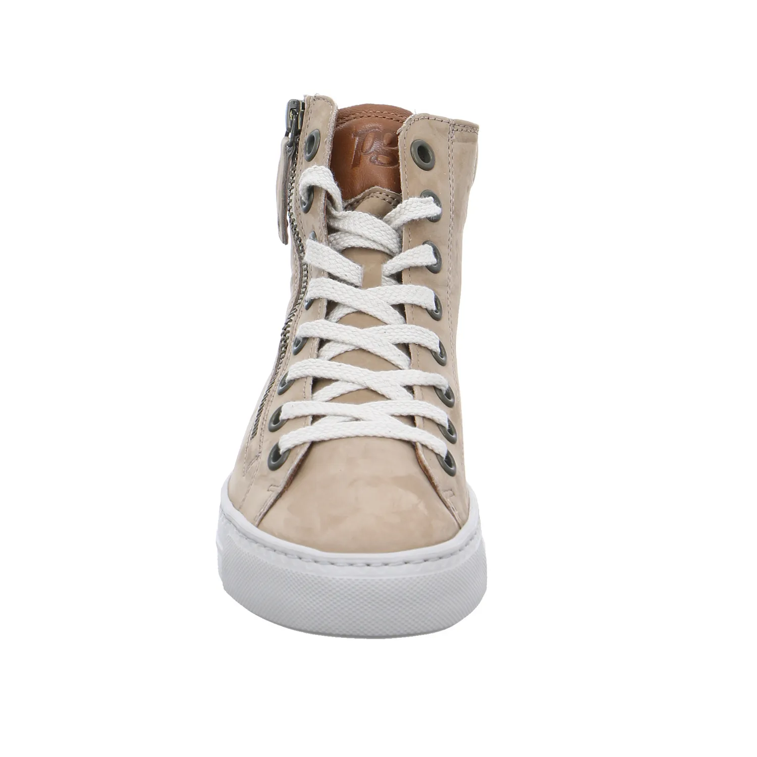 PAUL GREEN Mid Cut Sneaker Beige Leder