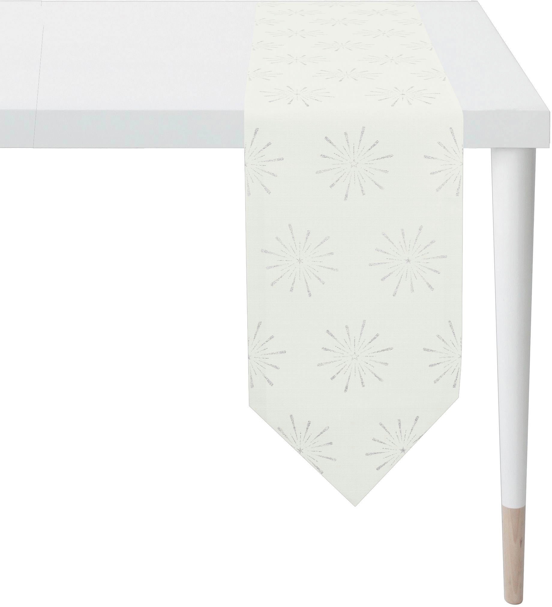 APELT Tischband »6302 CHRISTMAS GLAM, Weihnachtsdeko, Weihnachten« Lurex-Jacquardgewebe