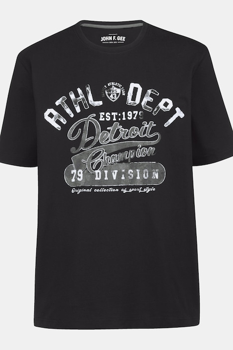 John F. Gee T-Shirt, Halbarm, Athl. Dept. Print, Rundhals, bis Gr. 72+