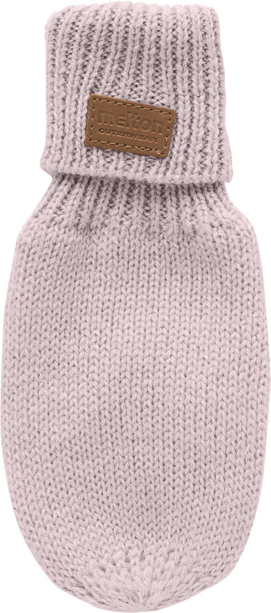 Melton Basic mittens w. lining Rose
