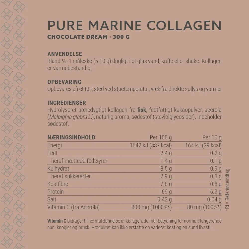 Plent Marine Collagen Chokolade - 300 g