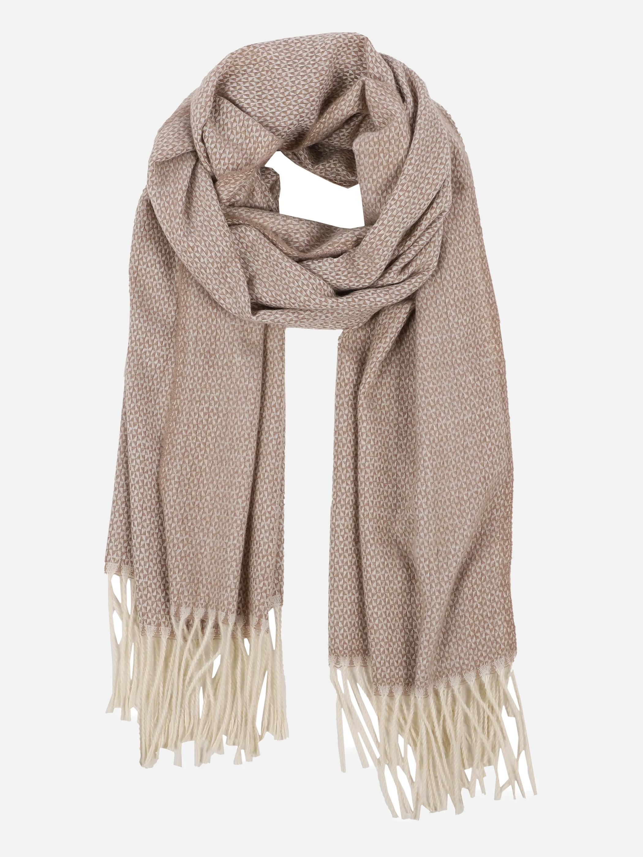 Damen Strickschal mit Mininmalmuster