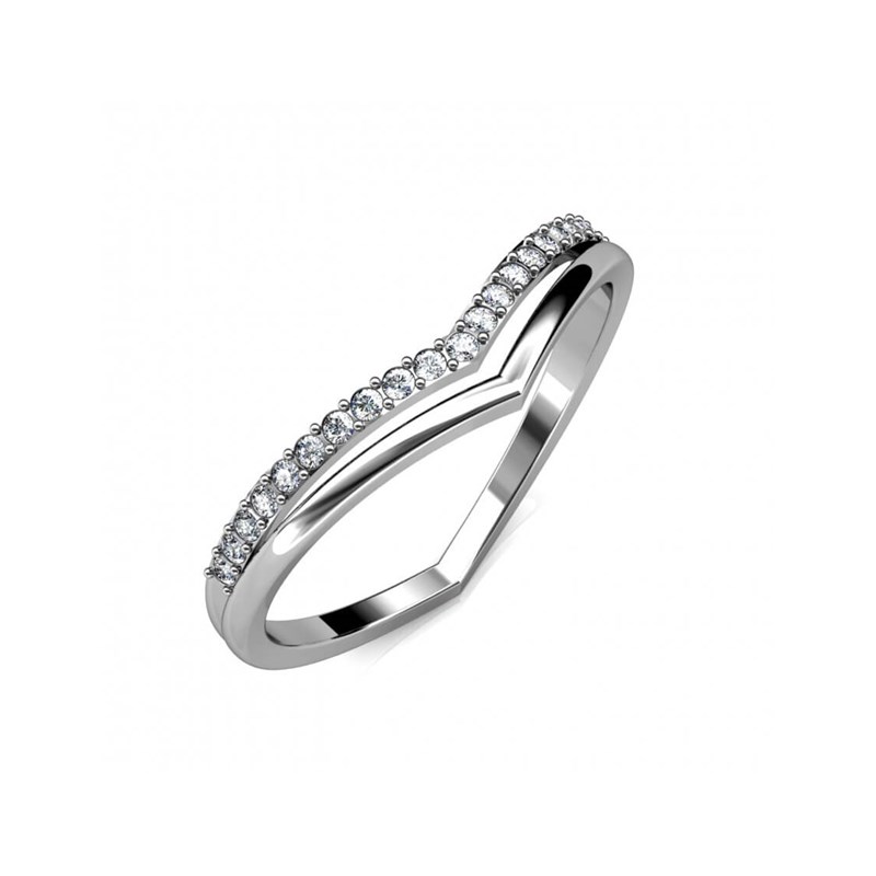 Bague Tiryns - Argenté et Cristal