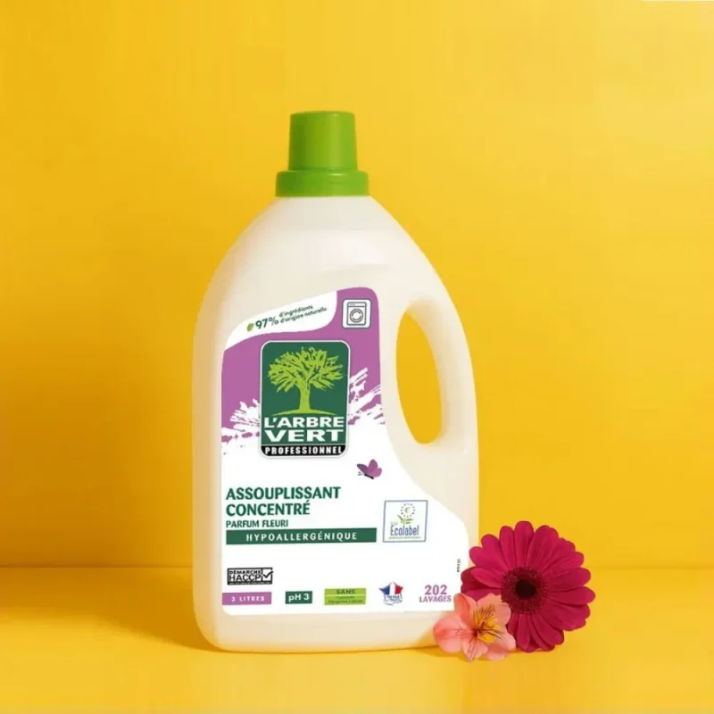 L'ARBRE VERT - Assouplissant lessive concentré - Ecolabel - 3 L