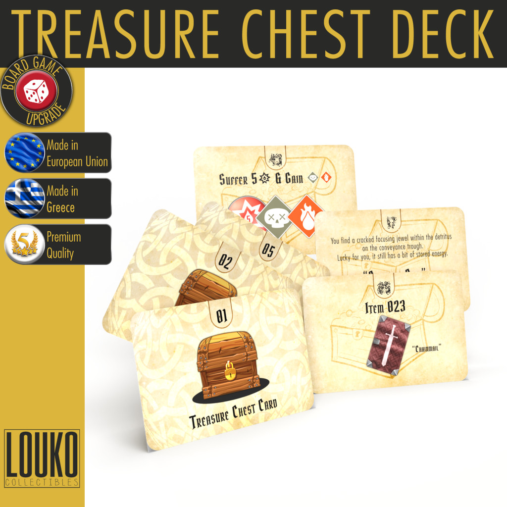 Paquet de cartes Index des trésors pour Gloomhaven