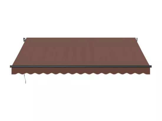 Auvent manuel rétractable marron 400x300 cm