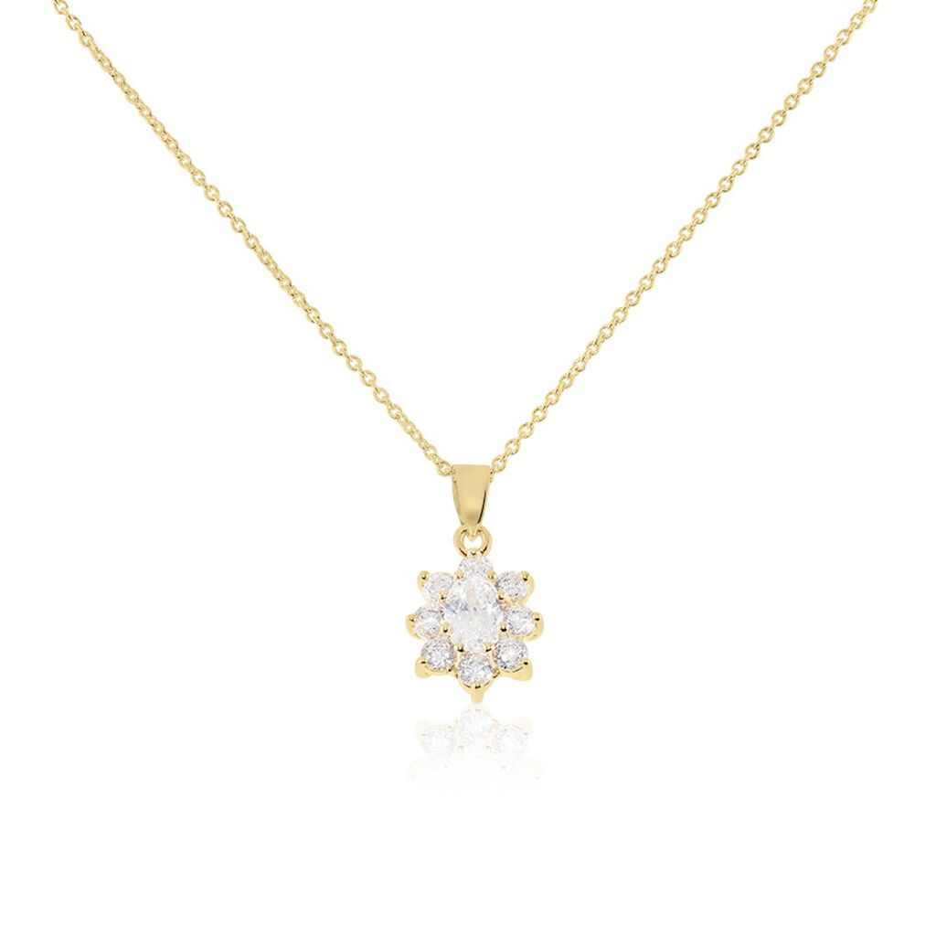 Collier Lisea Plaqué Or Oxydes De Zirconium