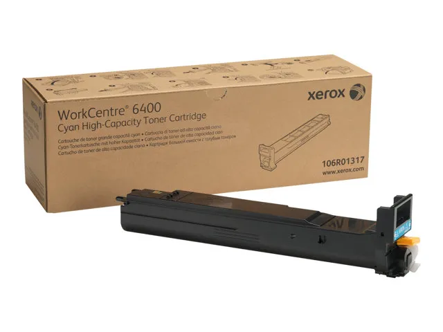 Xerox WorkCentre 6400 - Høj kapacitet - cyan - original - tonerpatron - for WorkCentre 6400, 6400/XFM, 6400S, 6400SFS, 6400X, 6400XF, 6400XM
