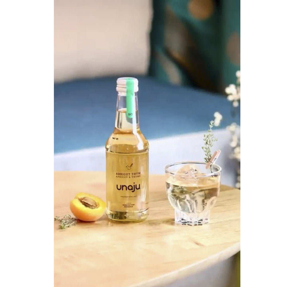 Jus de fruit bio et pétillant - Abricot thym