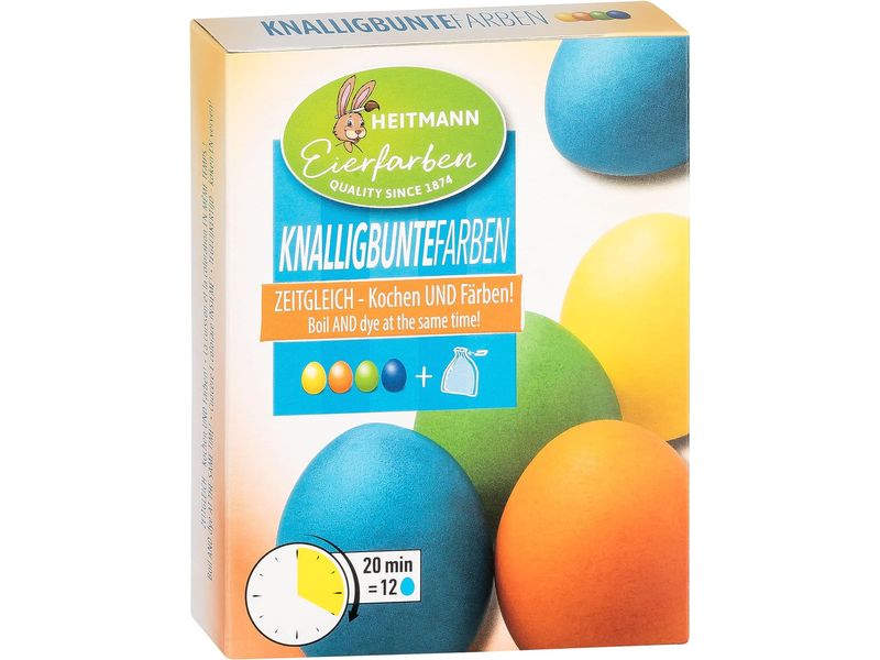 Brauns Heitmann Eierfarben Brillant-Ei Gelb, Orange, Grün, Set zum Färben von Ostereiern