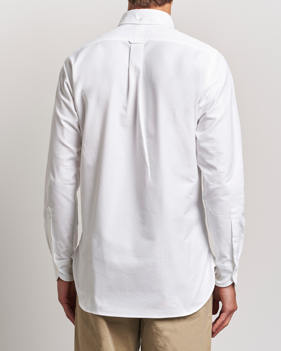 Drake's Button Down Oxford Shirt White