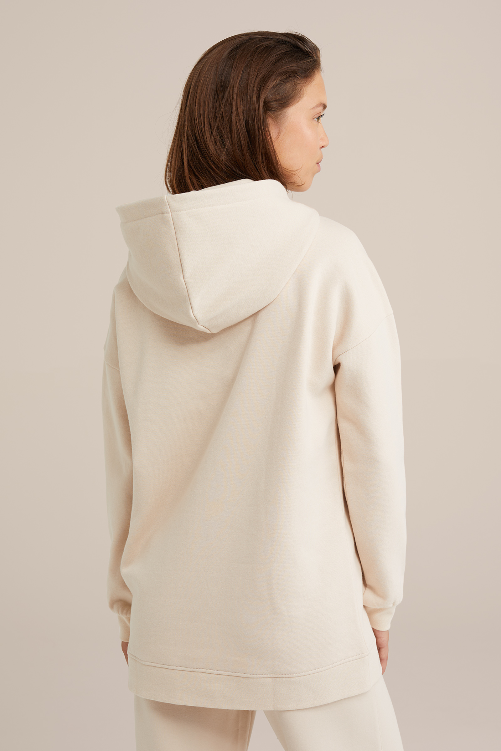 sweater met capuchon WE Fashion Beige