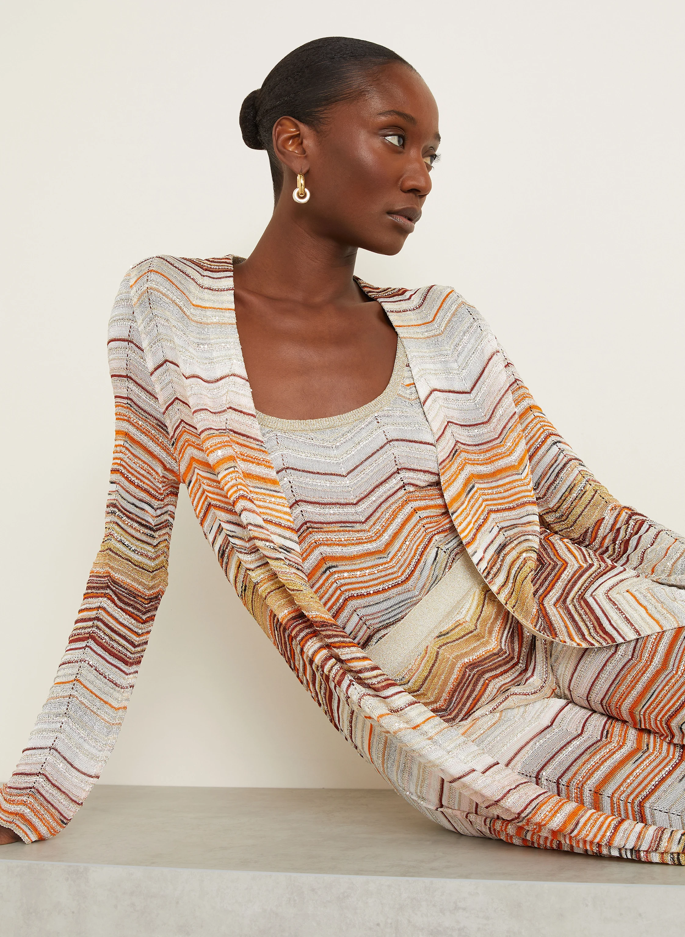 MISSONI Strickhülle mit Glitzergarn und Pailletten