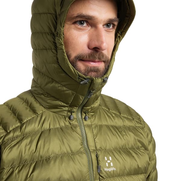 Doudoune ski HAGLÖFS ROC DOWN HOOD M OLIVE GREEN