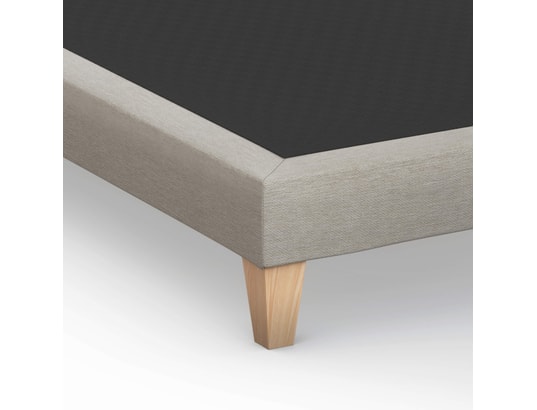 SOMEO - Sommier 120 x 190 Sommier déco tapissier ecru 120 x 190