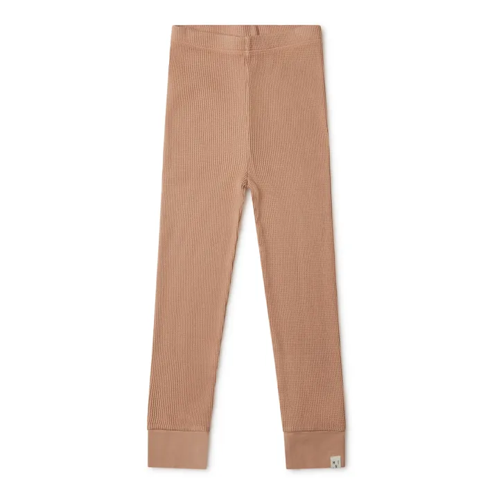 Matona Legging Coton Bio Gaufré | Rose pêche