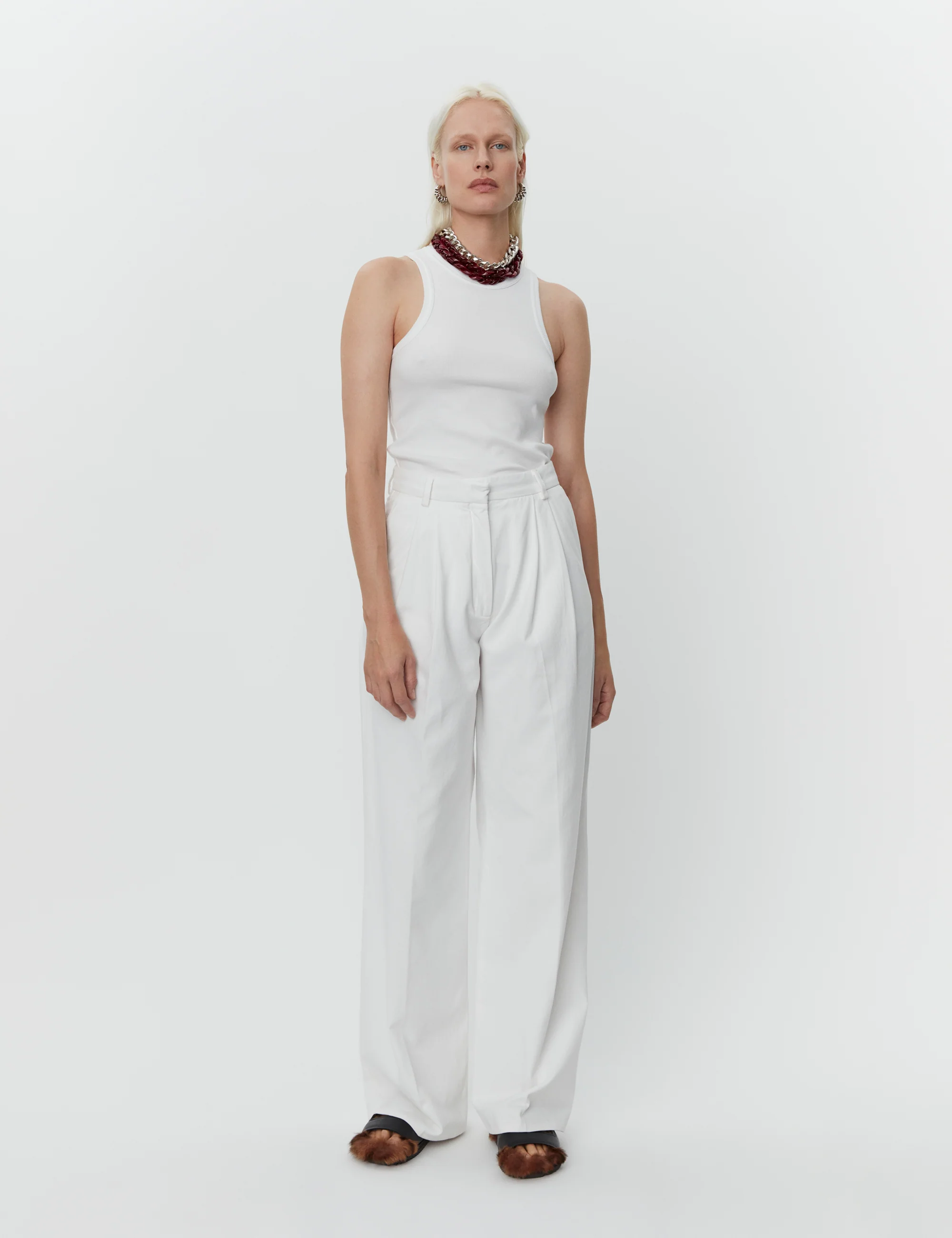 DAY Birger et Mikkelsen  Enzo Canvas Twill bukser - Bright White