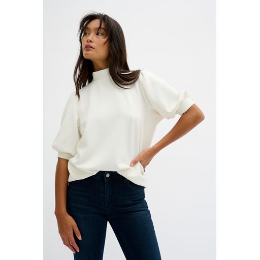 My Essential Wardrobe 21 The Puff Bluse, Snow White, XS
