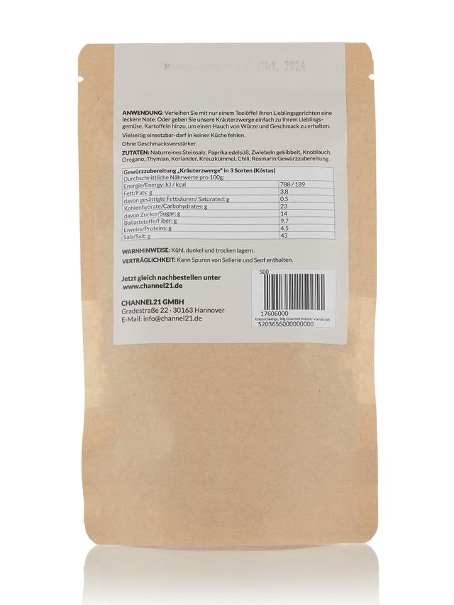 Kräuterzwerge, 3-teiliges Gourmet-Kräuter Vorrats-Set