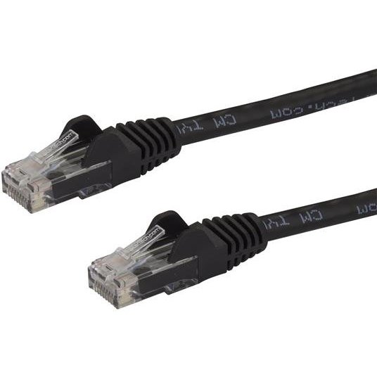 StarTech.com Cordon de raccordement UTP CAT6 - 1,5 m - Sans crochet - Câble patch RJ45 - Noir