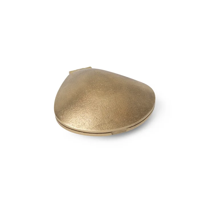 Ferm Living - Clam Teelichthalter, messing