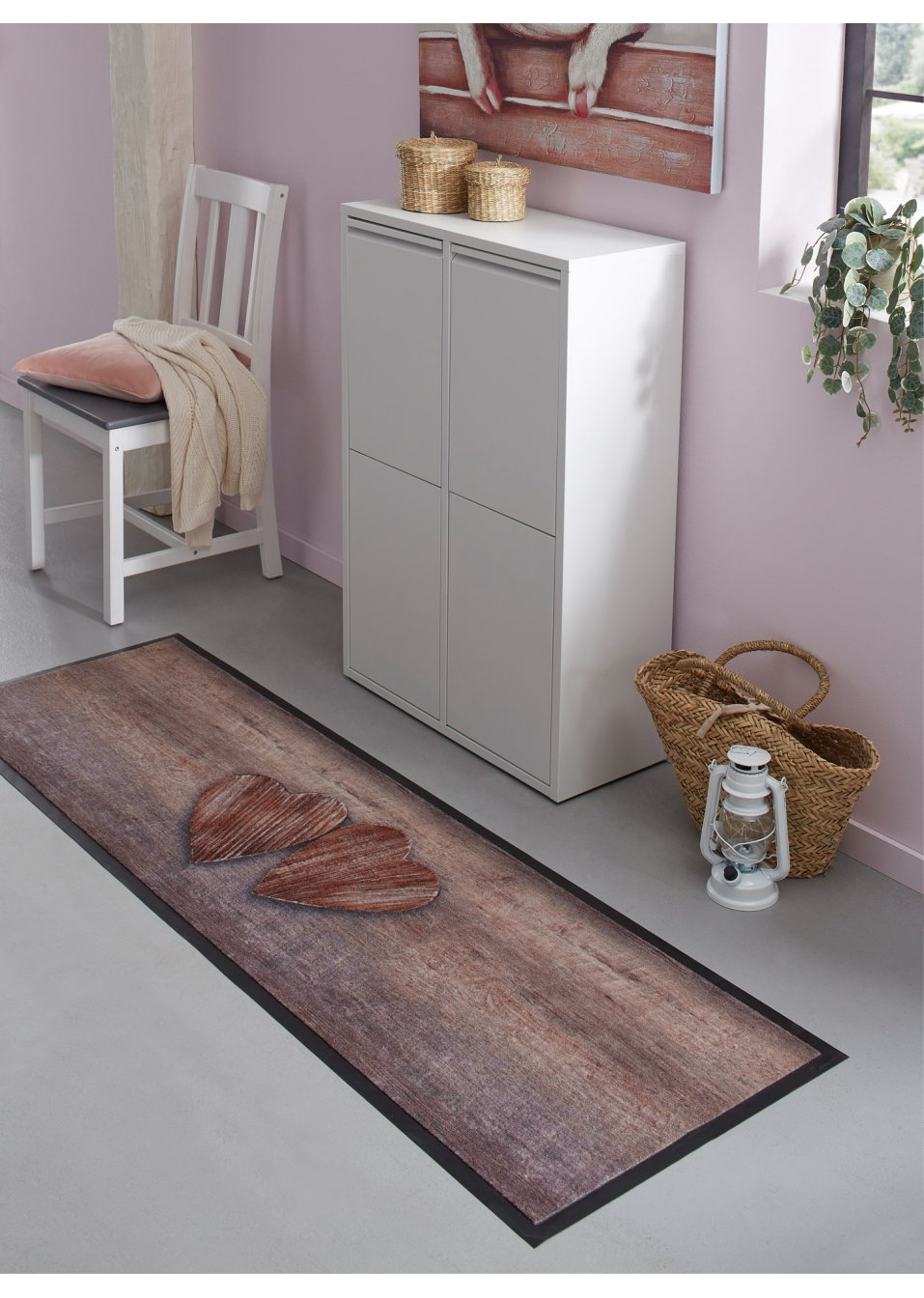 Tapis de protection motif cœur