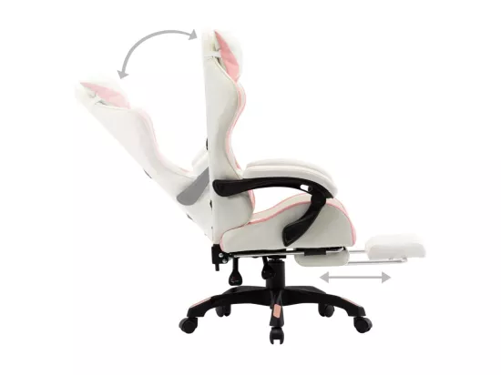 Chaise fauteuil siège pivotante cuir 64 x 65 x 119 cm 02_0024224
