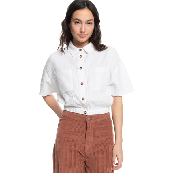 Chemise ROXY COASTAL PALM W SNOW WHITE