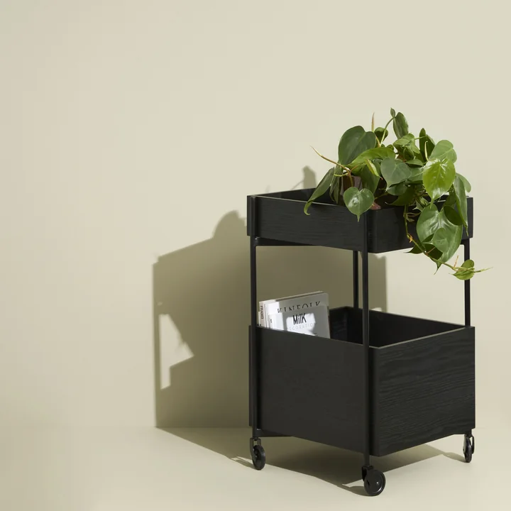Hübsch Interior - Fresh Trolley, H 70 cm, schwarz