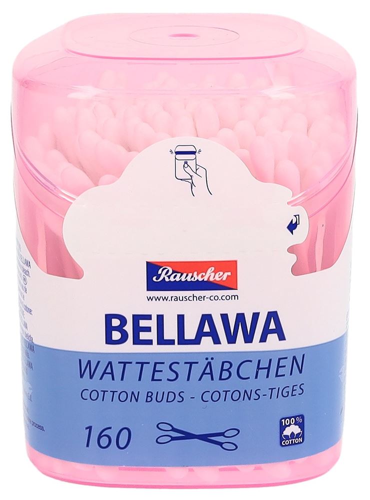 BELLAWA Wattestäbchen Runddose Ds 160 Stk